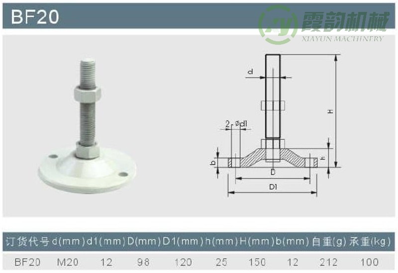 BF-20型重型可調(diào)杯腳